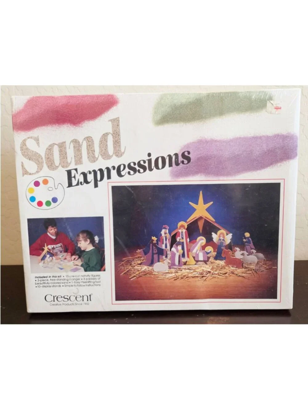 Vintage Sand Expressions Christmas Nativity Arts & Crafts Set  NWT